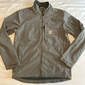 Carhartt Jacket Mens Medium Gray Rain Defender Relaxed Fit Heavyweight Softshell